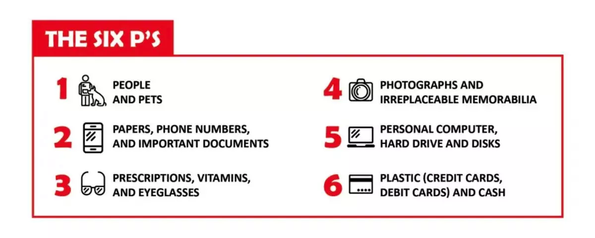 The six P's graphic