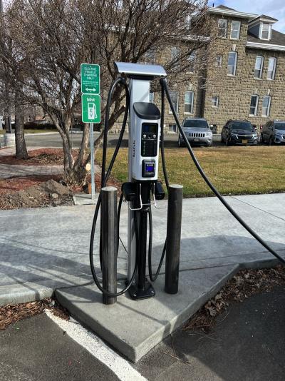 EV Charging Station in front of the Wallowa County Courthouse