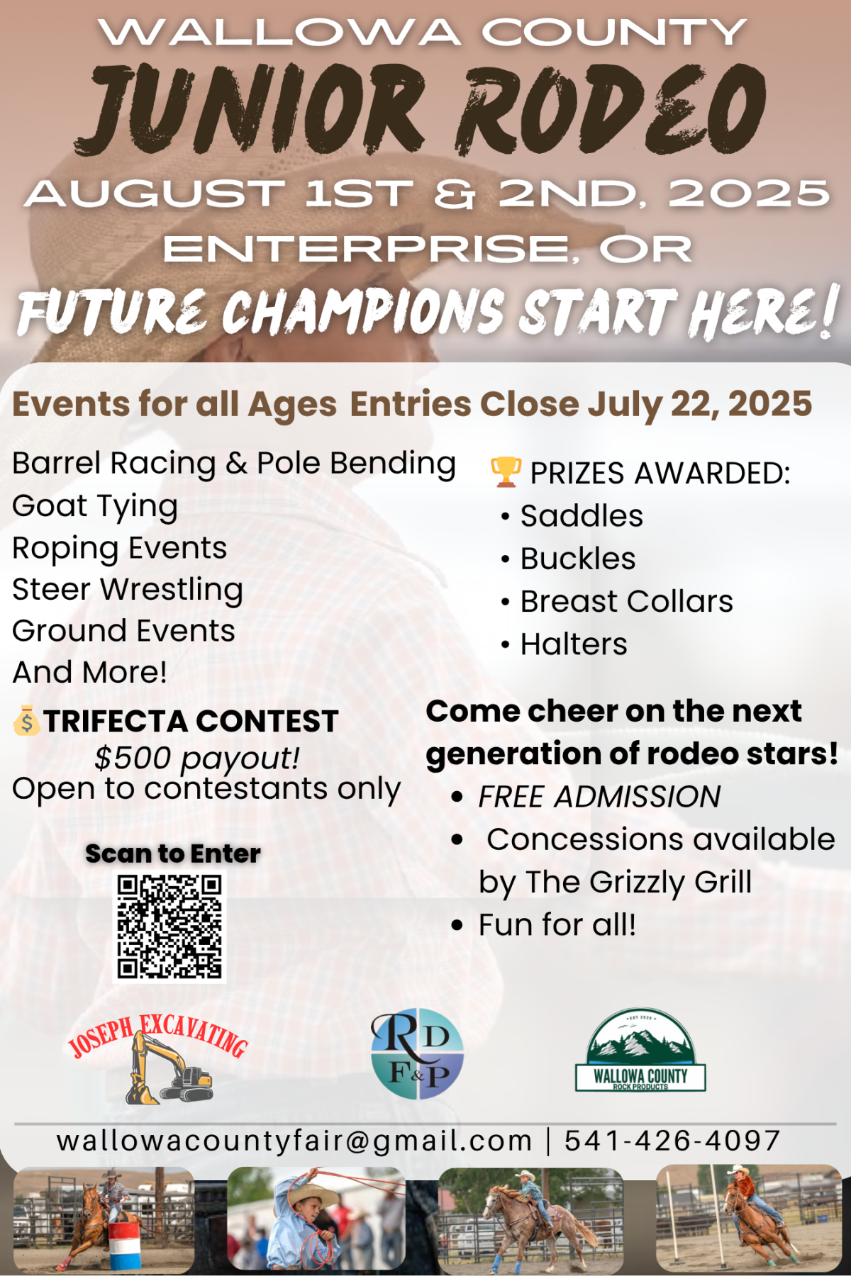 Wallowa County Junior Rodeo - Future Champions Start Here!  Entries Close, July 22, 2025
