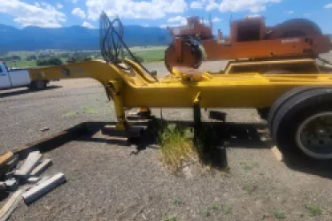 Image of left side of lowboy front